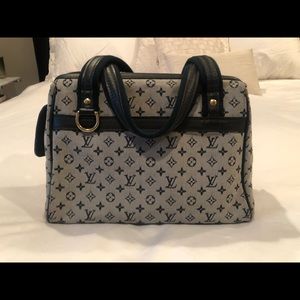 Louis Vuitton - blue monogram canvas handbag EUC